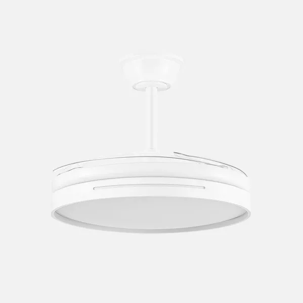 Fan DC 59w Micenas White 4 Clear Blades 106d 6 Speed 6980lm 3 Colours W/Remote, Dimmer, Memory And Timer.26
