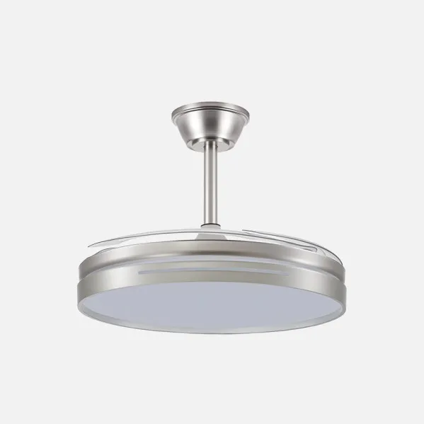 Fan Dc 59w Micenas Nickel 4asp.transp.106d 6speeds 6980lm 3Remote colours,reg.Intensity,memory And Timer 26