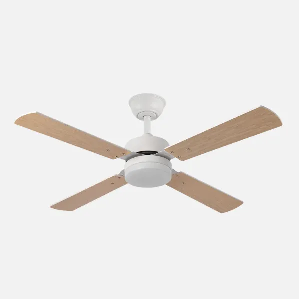 Ventilador 18w Dc Hupe White 4 Asp.6 Vel.107d Remoto,Memória e Temp.3000-4000-6000k