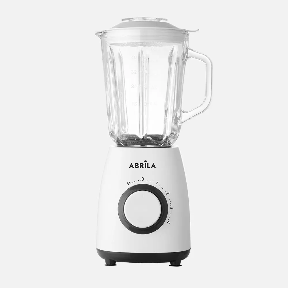 Batidora De Vaso Prada Bl/gri 1000w 4ve+pulso 4hoj As Ac.inox.1,5l Jarra Cristal Protacc.