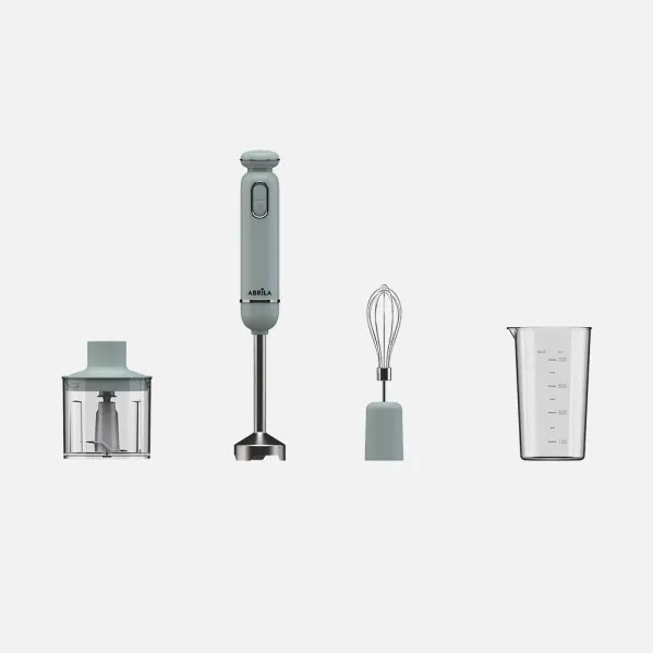 Batidora De Mano Kent 600w Verde 2vel+turbo Cuchi llas Ac.inoxidable  c/vaso+picadora+batidor Desmontable 40x6,6x6,6cm