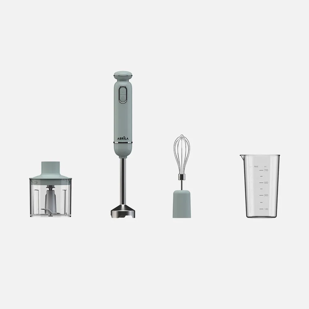268414066 - Batidora De Mano Kent 600w Verde 2vel+turbo Cuchi llas Ac.inoxidable  c/vaso+picadora+batidor Desmontable 40x6,6x6,6cm