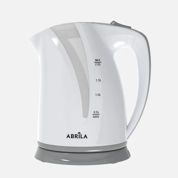 Hervidor De Agua Elec.peru Blanco/gris 2l 2200w Base  Giratoria Tacto Frio,apagado.automatico.protecc.24x22x17cm