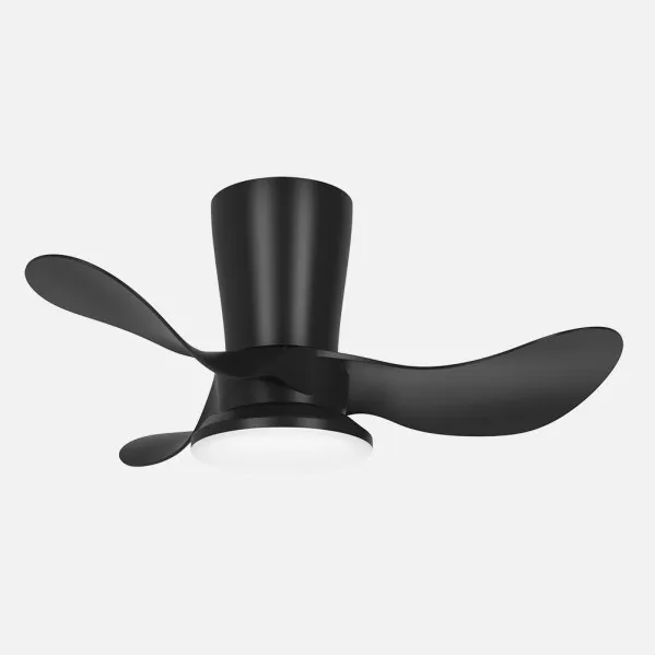 Fan Dc Triollo 27w 2700lm Black 3sails 6vel 61d 3000-4500-6500k Remote+reg.Intensity+timer+memory