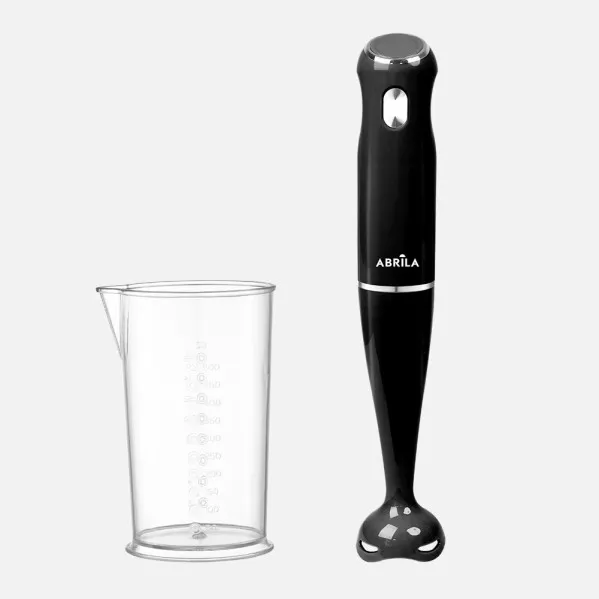 Hand-held Blender Tigris 1000w Black Leaf Steel C/glass Mezclador And Carry handle Ergonomic
