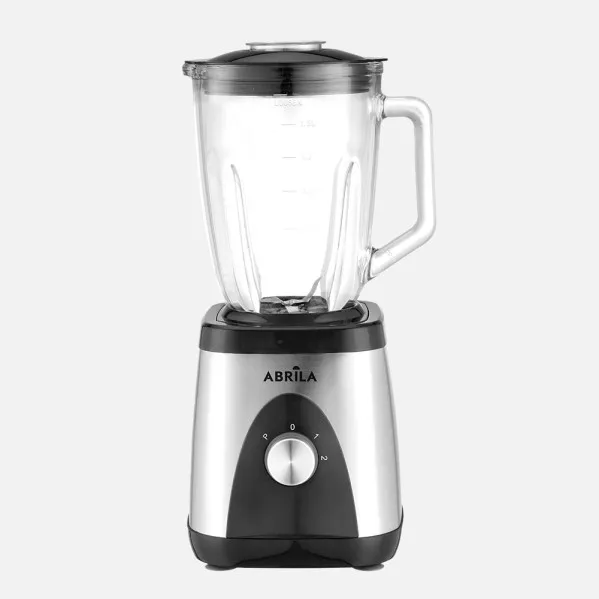 Batidora De Vaso Cleopatra Acero/negro 1500w 2vel+pulso 4hoj Ac.inox.jarr.a Cristal.1,5l Prot.,antidesliz.39,5x19x18cm