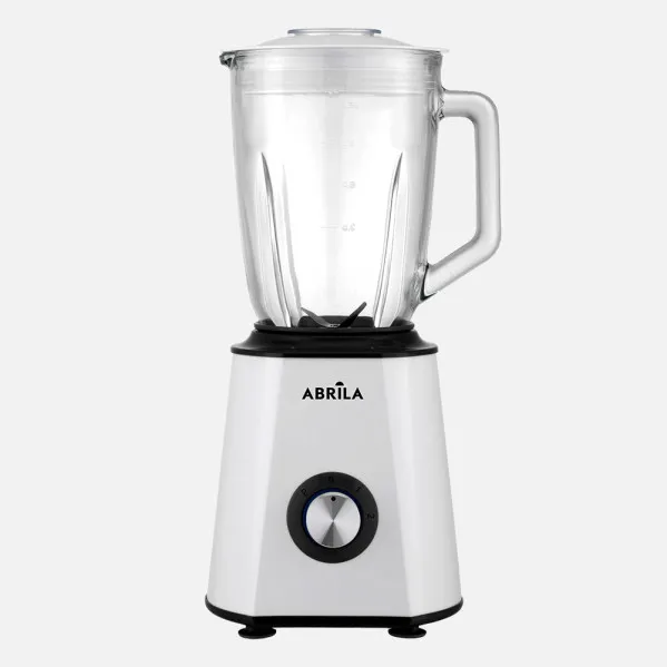 Batidora De Vaso Hechicera Blanco/negro 1500w 2vel+pulso 4h.ac.inox.jarr.crist.1,5l Prot.,antidesliz.39,5x19,5x17cm