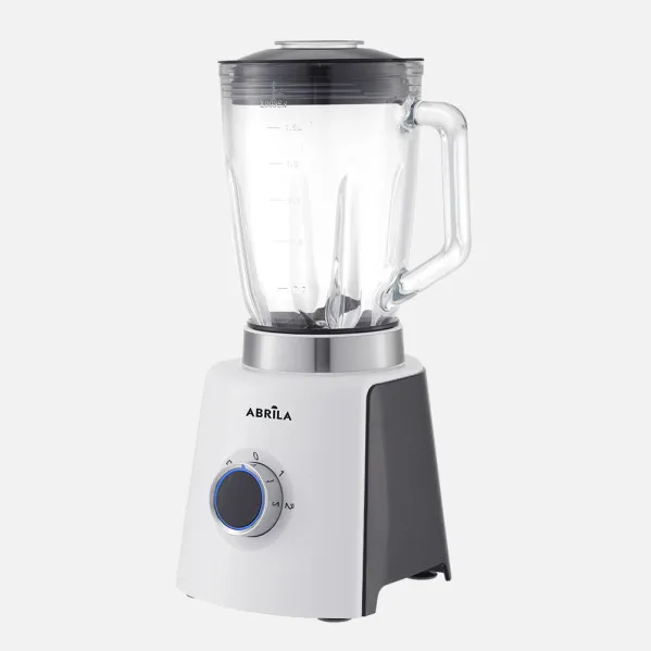 Batidora De Vaso Cayetana Blanco/negro 1500w 2vel+pulso 4h.ac.inox.jarr.crist.1,5l Protec,antideslizante 39x19x18,5cm