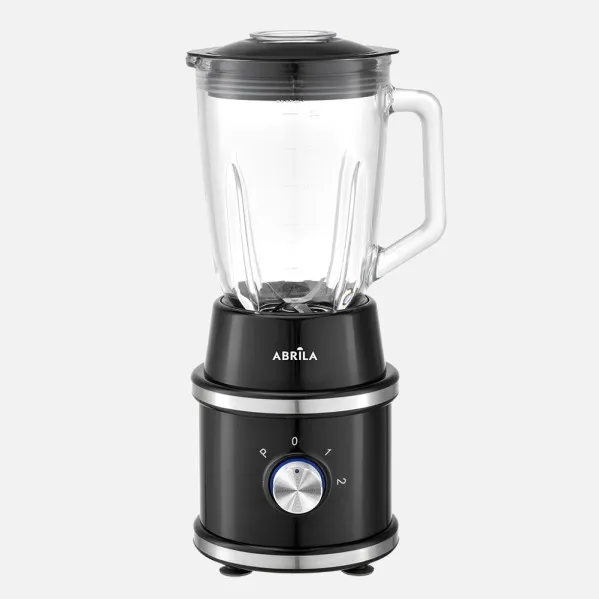 Blender Of Glass Nevada Black/steel 1500w 2vel+press 4h. Ac.stainless steel.Jug Glass 1,5l Protecc.,antidesliz.39,5x18,5x17cm