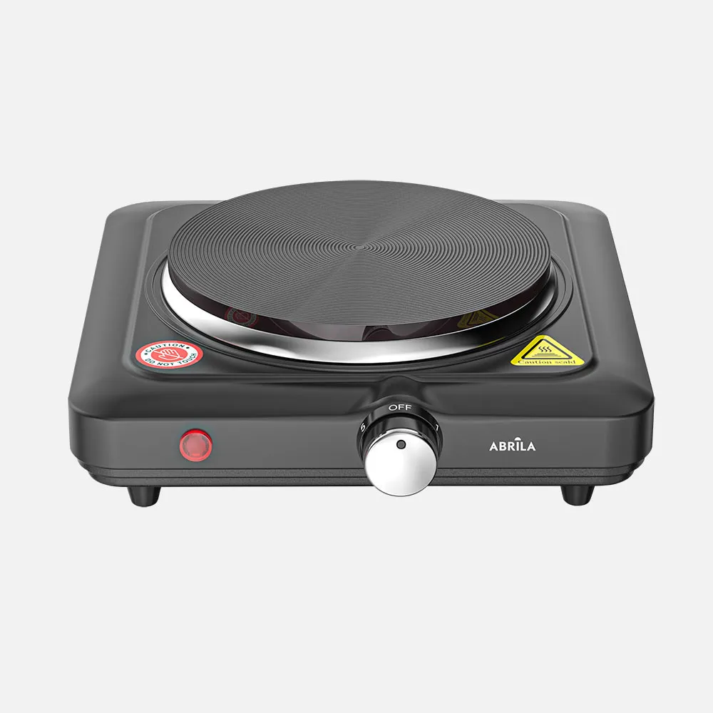 Cocina Electrica Lucky Negro 1000w 1placa Termost.regulable Antidesliz.luz Indi.