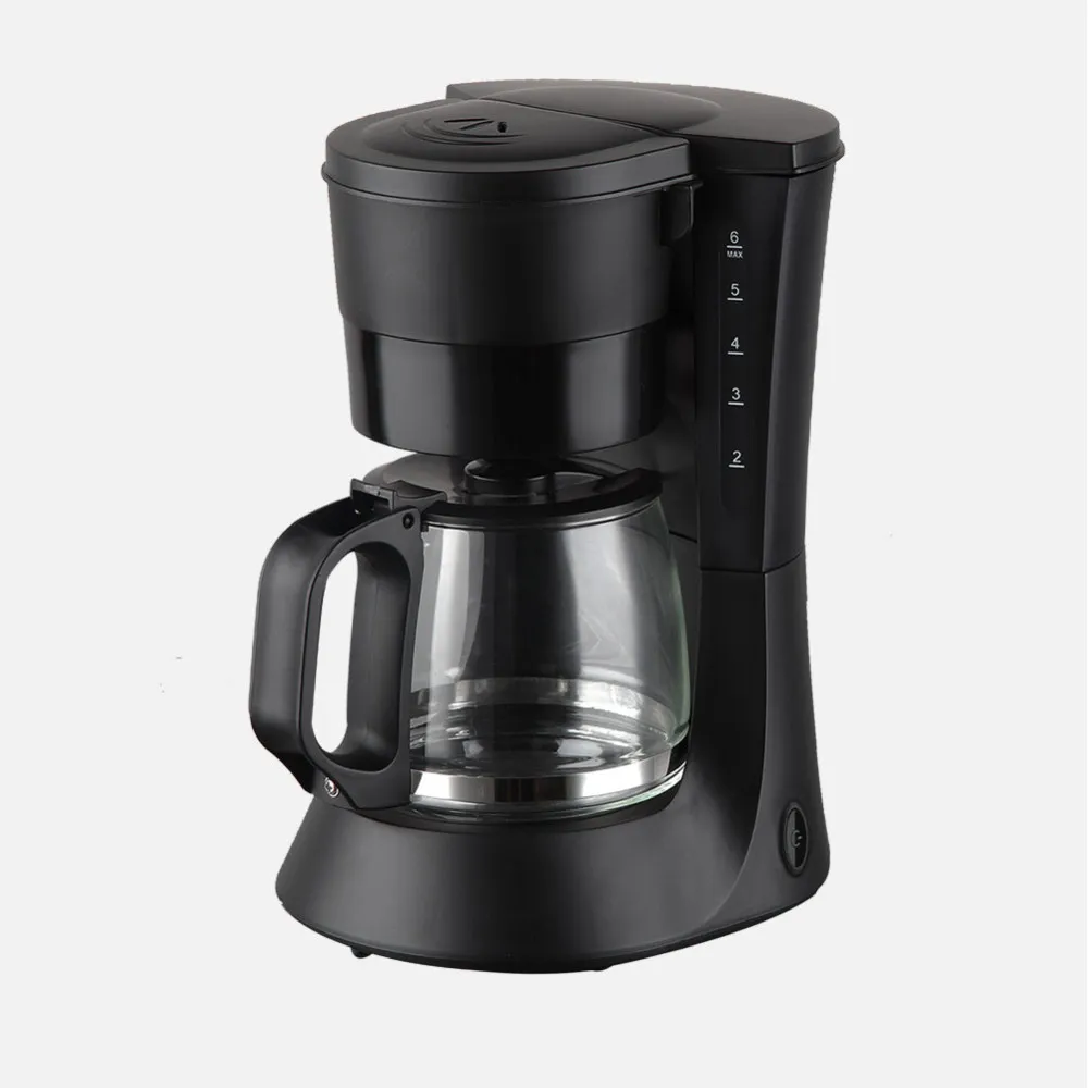 Cafetera De Goteo Xena 6taz Negro 600w Filt,perman Jarra Cristal 0,6l Placa Calorif.