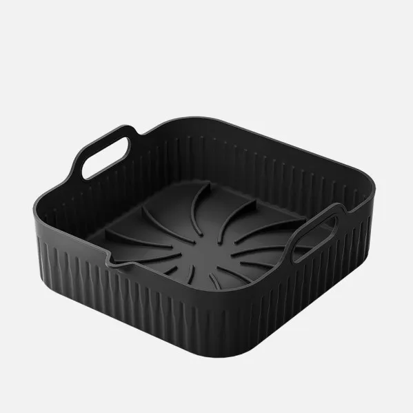 Silicone Tray Manacor Air Fryer 8,5x26x25cm Black Non-stick Surface