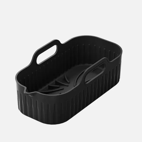 Silicone Tray Manacor Air Fryer 8x20x12cm Black Non-stick Surface