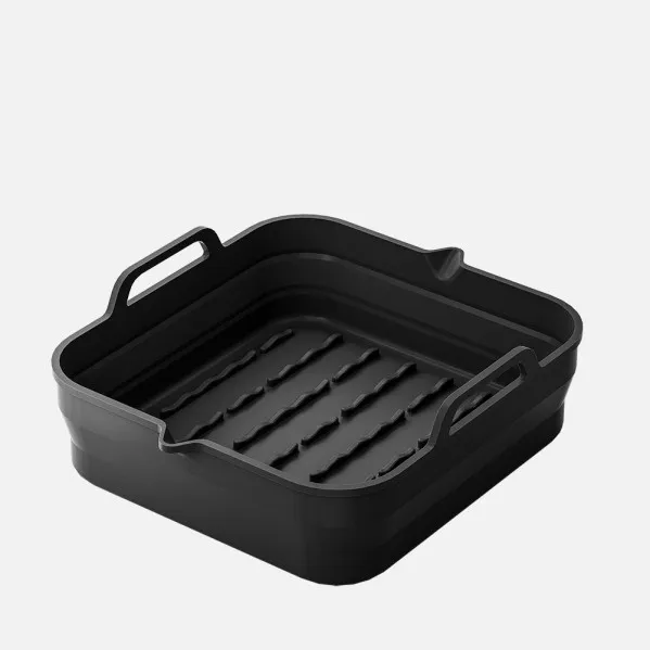 Silicone Tray Manacor Air Fryer 8,5x27x24cm Black Non-stick Surface