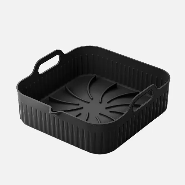 Silicone Tray Manacor Air Fryer 7,5x26x24cm Black Non-stick Surface