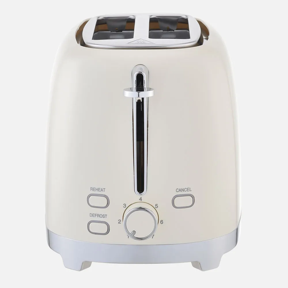Tostador Pan Yuka 930w Beis 7niv.tost.descongelac Apag.autom.2reb 2ranu.recogemig.