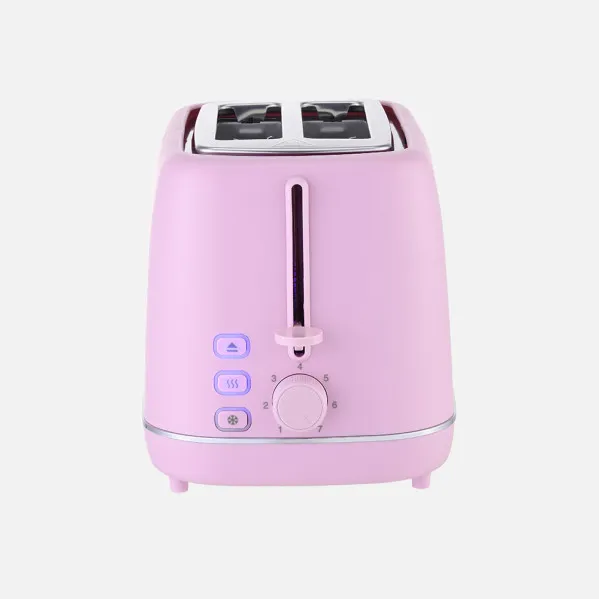 Tostador Bread Coffee 930w Pink 7niv.Toasted Thawing Turn Autom.2slices 2slots Recogemigas 19,5x29x18cm