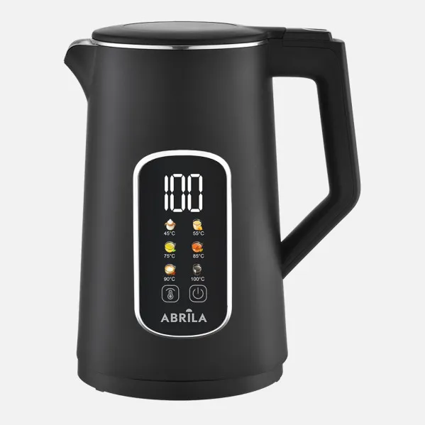 Hervidor Of Water Elec.ajenjo Black 1,7l 2200w Based Girat. Diasplay 6program Touch Cool,turn Autom.Security 26x22x16cm