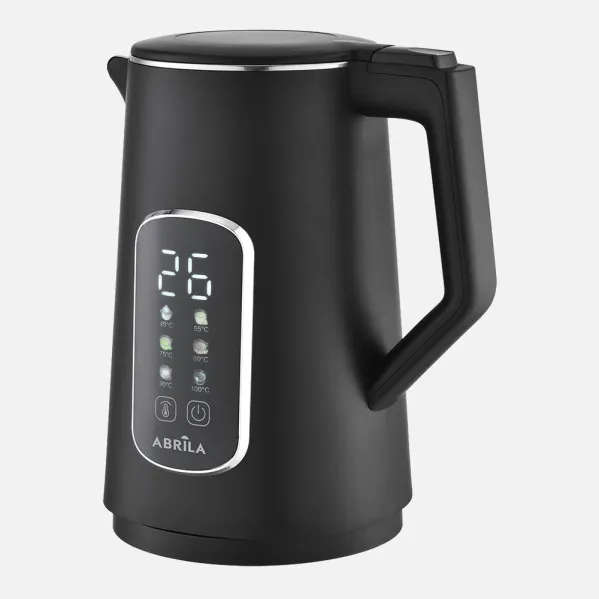 Hervidor Of Water Elec.ajenjo Black 1,7l 2200w Based Girat. Diasplay 6program Touch Cool,turn Autom.Security 26x22x16cm