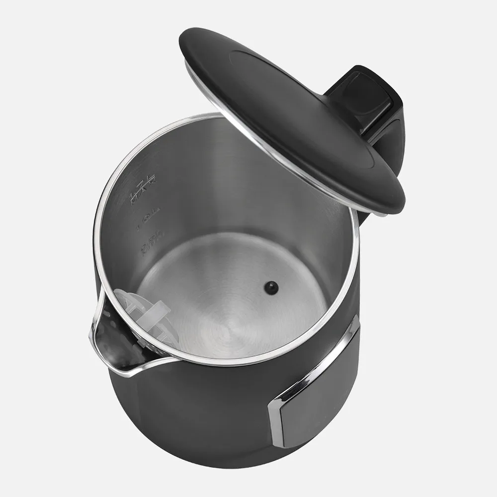 Hervidor De Agua Elec.ajenjo Negro 1,7l 2200w Bas E Girat.tacto Frio,apgad.autom.segur.