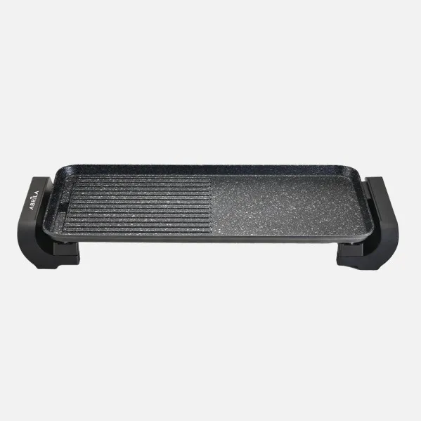 Plancha De Asar Y Gril Tokachi 1800w Negro Ceramica Antiadherente Termost.reg.calentamiento Rapido 6x57,5x23,5cm