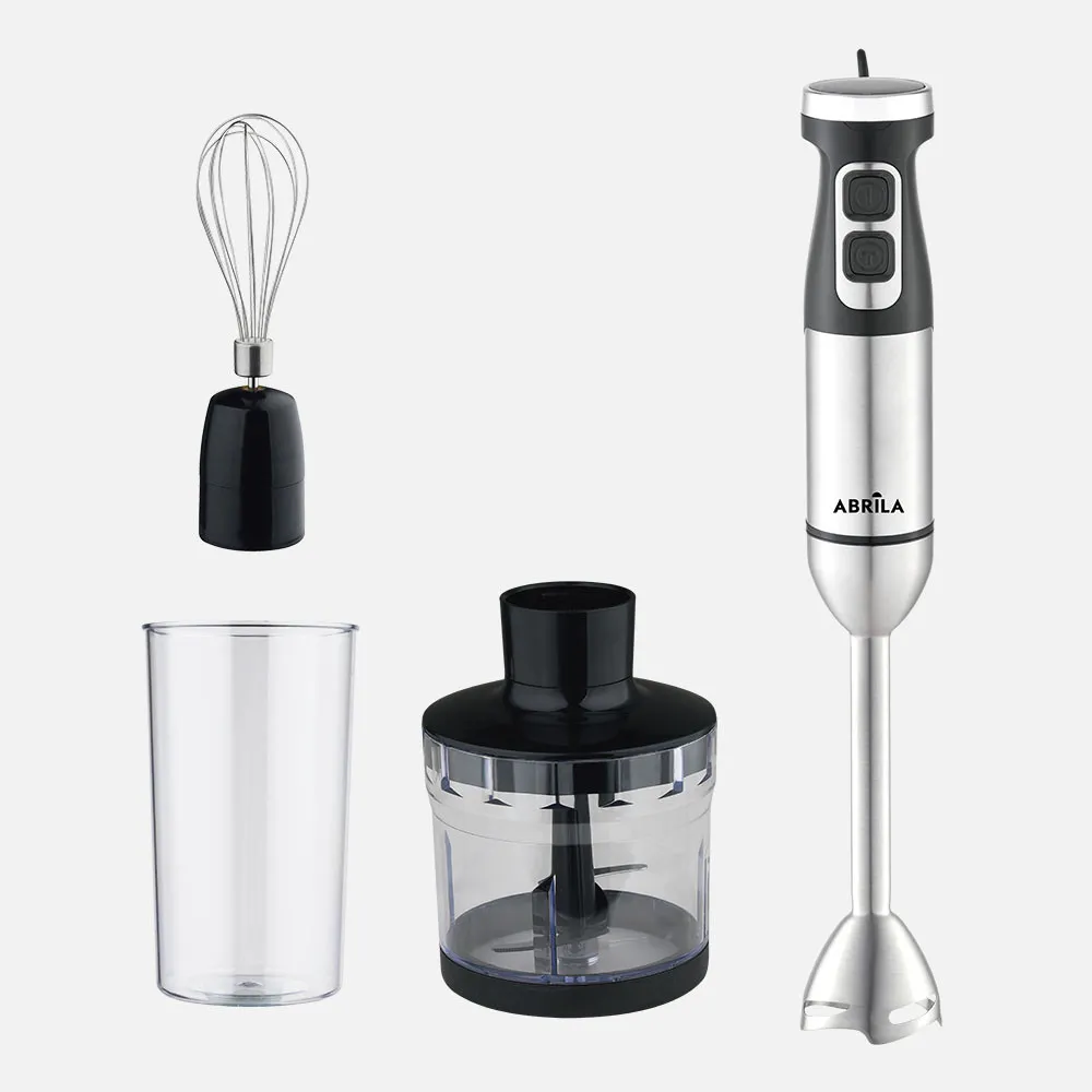 Batidora De Mano Onega 1700w Dc Neg 2vel Vel.ajust Cuch.ac.inox.vaso+pic+bat Desm.41,5x6,5d