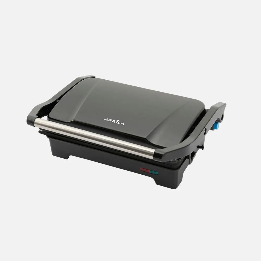 Grill Parrilla Rabion 1200w Negro Apertura 180º   Placa 26x16,5cm Antiadh.luz Ind.tact.fro