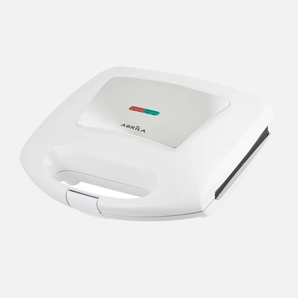 Sandwichera Rabino 750w Blanco/acero Antiadh.luz Indicad Placa 21x12cm Grill.tact.frio 10x21,5x20,5cm