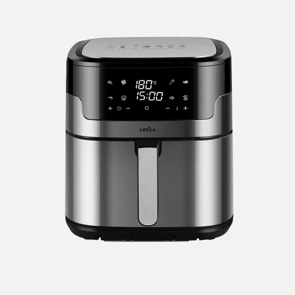 Air Fryer Casanova 8l 1800w Steel/Black, Dual Heating Elements, Display, Timer, Thermostat, Touch 32,5x31x32,5cm
