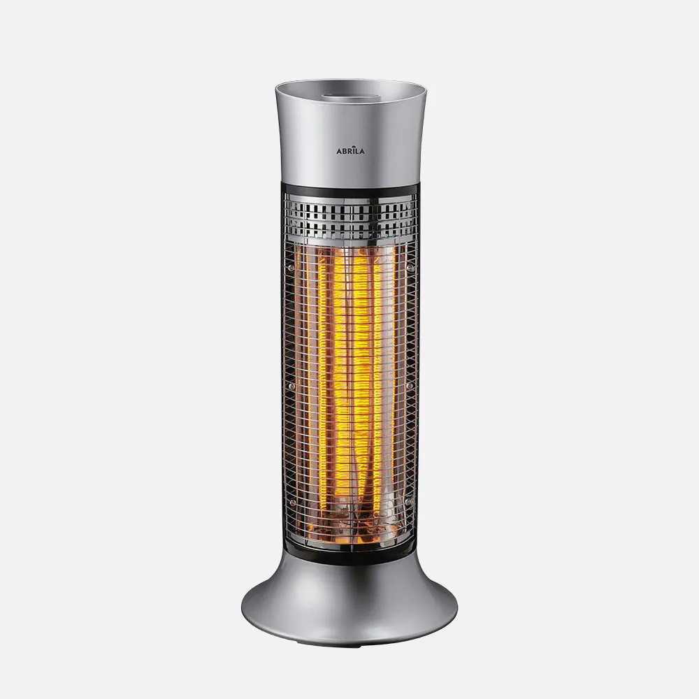278420928 - Estufa Elec.de Carbono Yuma 900w Plata/negro 2pot Oscilante  2elm.,antivuelco.63x26x26cm