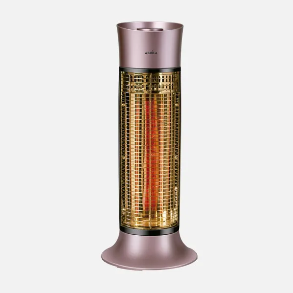 Electric Carbon Heater Yuma 900w Pink/Black, 2 Power Levels, Oscillating, 2 Elements, Tip-over Protection 63x26x26cm
