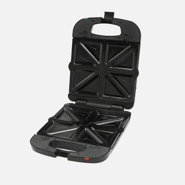 Sandwichera Teba 1300w Negro/acero 2placas Intercambiables 26x11cm luz.ind.4sandw/grill Antiadh.10x29x35cm