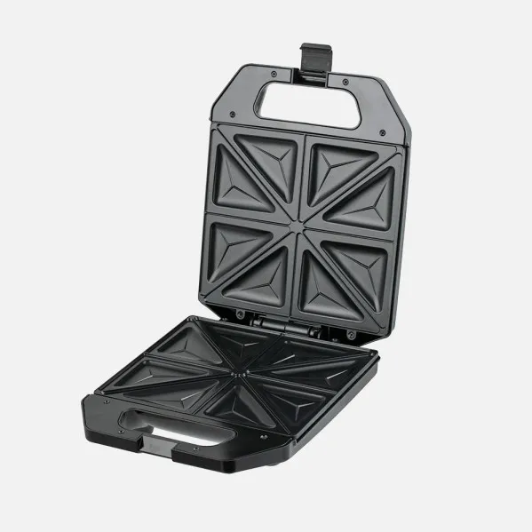 Sandwichera Edessa 1400w Negro/acero Antiadh.luz Indic Placa 25x22cm 4sandw.tacto Frio 10x25,5x31,5cm