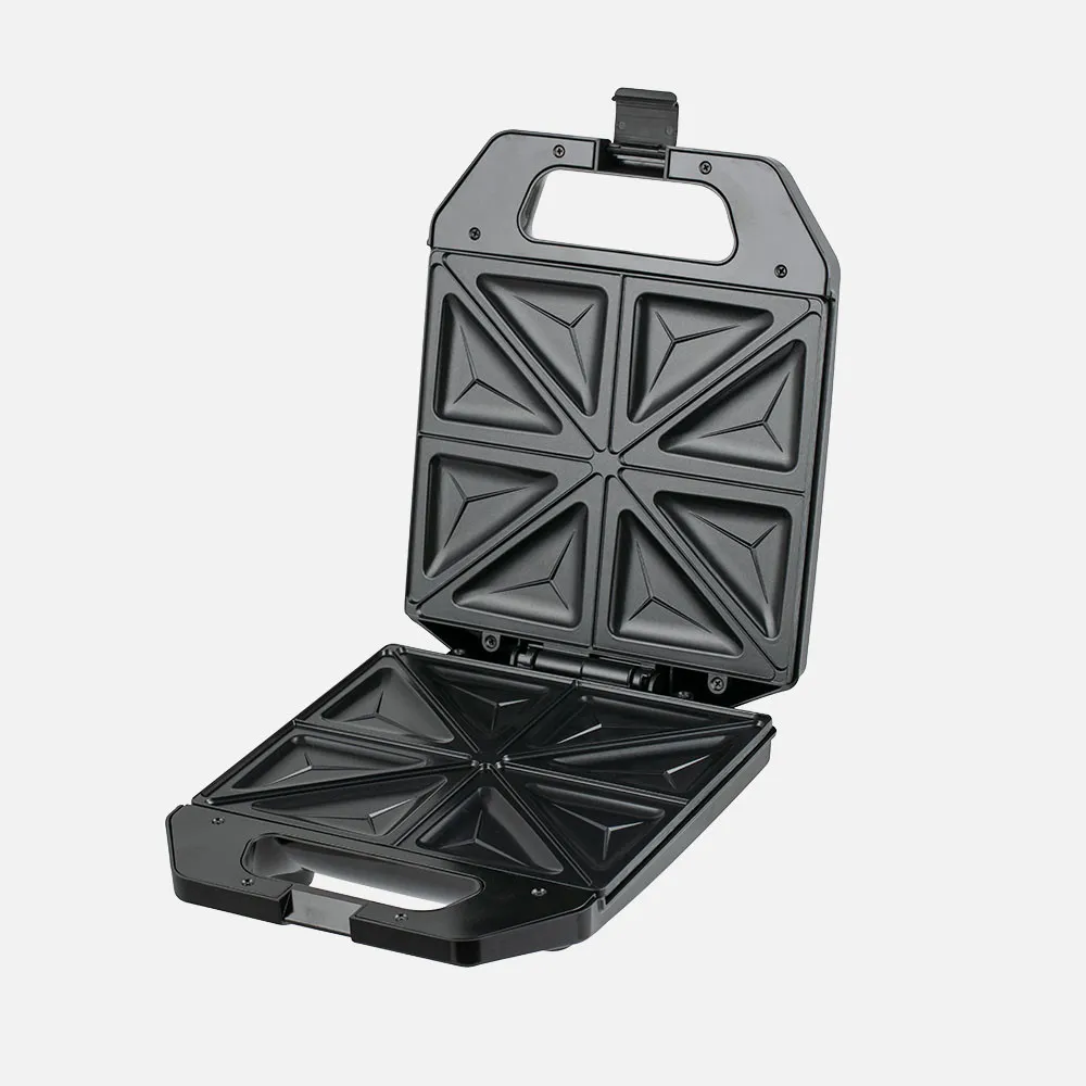 Sandwichera Edessa 1400w Negro/acero Antiadh.luz Indic Placa 25x22cm 4sandw.tacto Frio 10x25,5x31,5cm