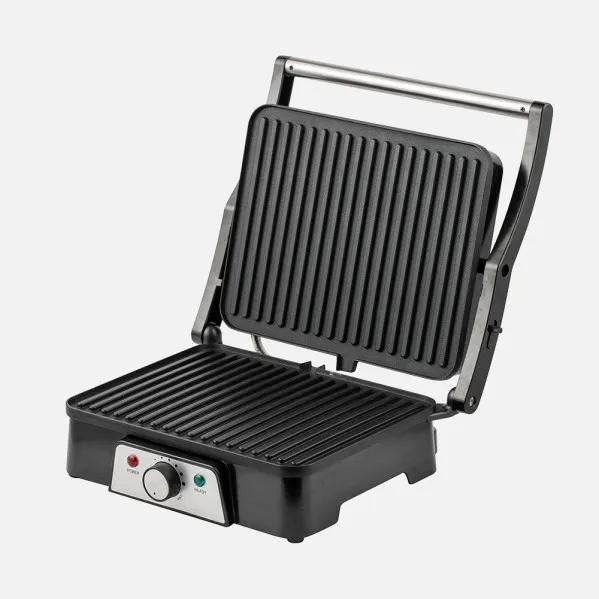 Grill Parrilla Embrujo 1600w Negro Apertura 180º Placa 29x23cm Antiadh.ac.inox.tacto Frio 15,5x33x30cm