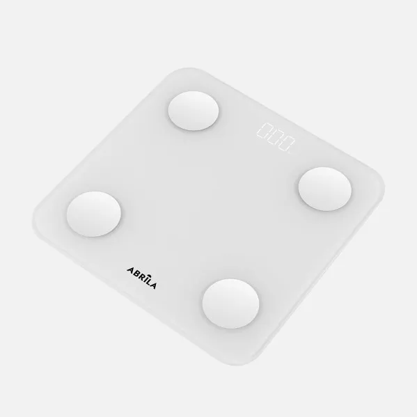 Bascula Baño Nakai Cap.180kg Blanco Vidrio Temp5mm Display Analis15datos Bluetooth Memoria 2,5x28x28cm