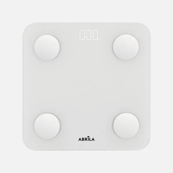 Bascula Baño Nakai Cap.180kg Blanco Vidrio Temp5mm Display Analis15datos Bluetooth Memoria 2,5x28x28cm