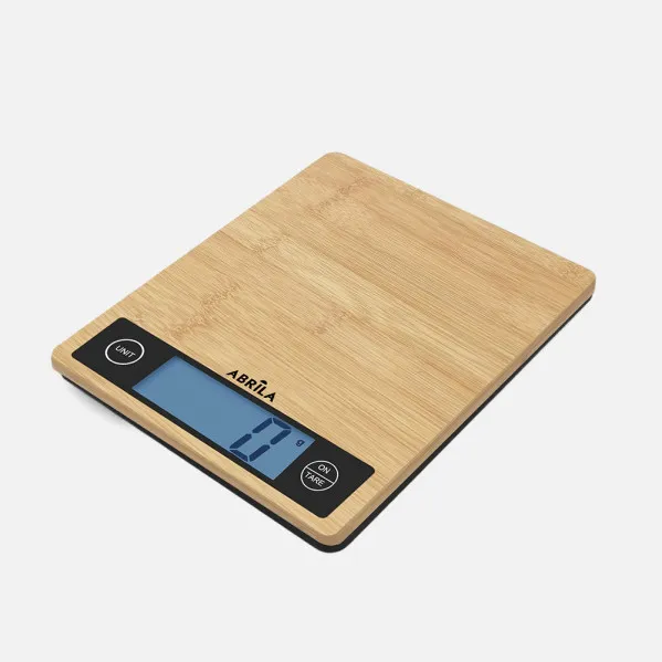 Bascula Cookery Chief Cap.5kg Platf.Bamboo Display Turn Automatic Function Tara 2x18x23cm