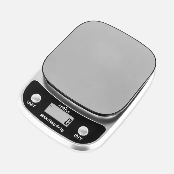 Bascula Cookery Anala Nickel Cap.10kg Platf.ac.Stainless Turn Automatic Function Tara 3,5x16x21,5cm