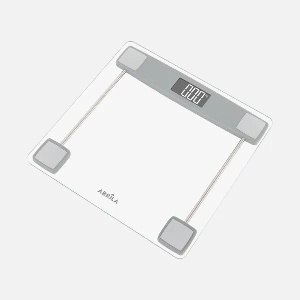 Bascula Baño Adriel Cap.180kg Trasnparente Vidrio Temp5mm Display Encendido/apagado Automatico.preciso 2,4x28x28cm