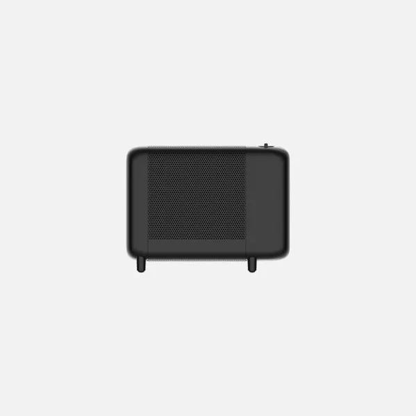 Radiador De Mica Pinsapo 600w Negro 2pot Antivuelco 29x38x16cm