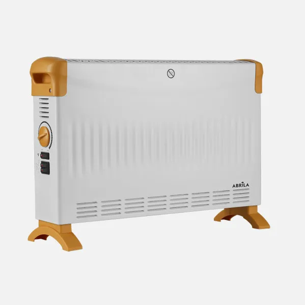 Convector heater Kevin Height 2000w White/ochre 3pot. Thermostat Reg. Turbo Function Temp.control,protection.38x57x17cm