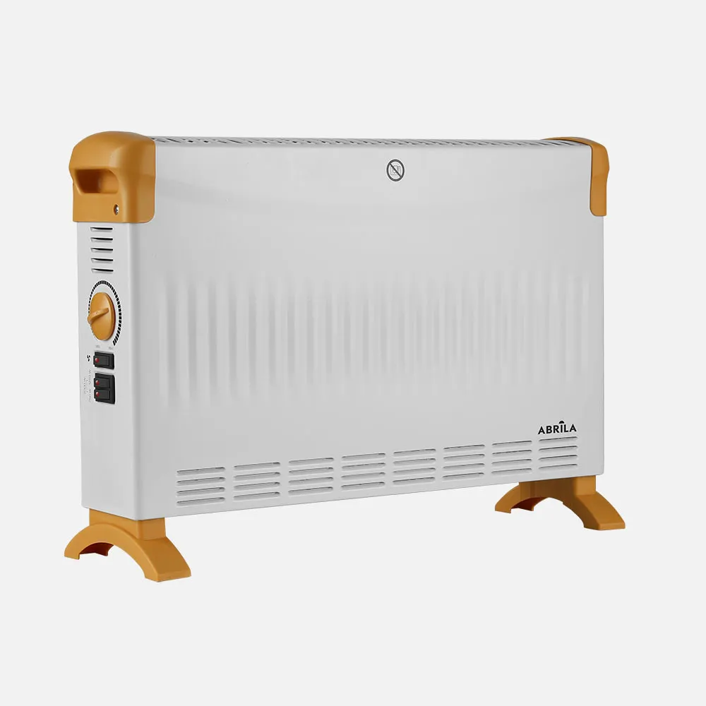 280422068 - Convector Kevin Alto 2000w Blanco/ocre 3pot. Termostato Reg. Funcion Turbo Control Temp.proteccion.38x57x17cm
