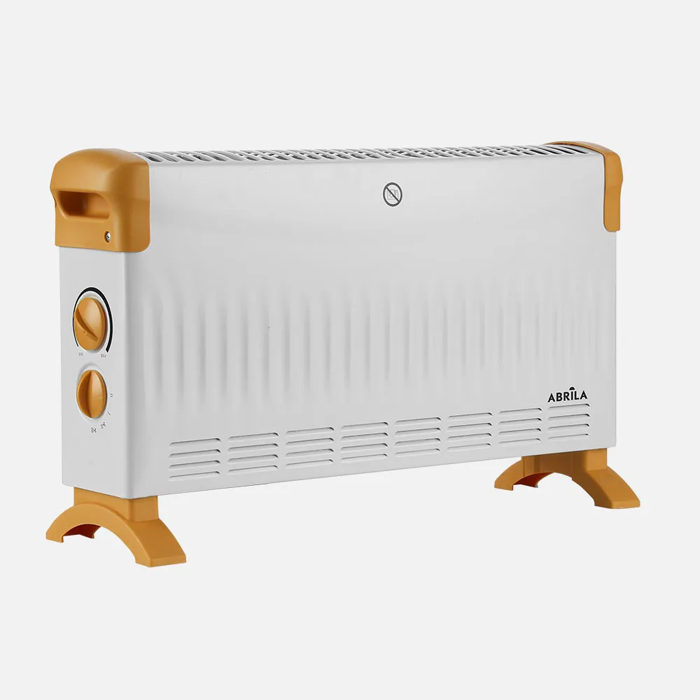 280412068 - Convector heater Kevin 2000w White/ochre 3pot. Thermostat Reg. Turbo Function Temp.control,protection.32,5x53,5x17cm