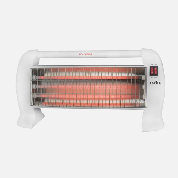 Electric Quartz Heater Hunter 1200w White 3pot Tip-over Protection Carry Handle 25x48,5x12,5 Cm