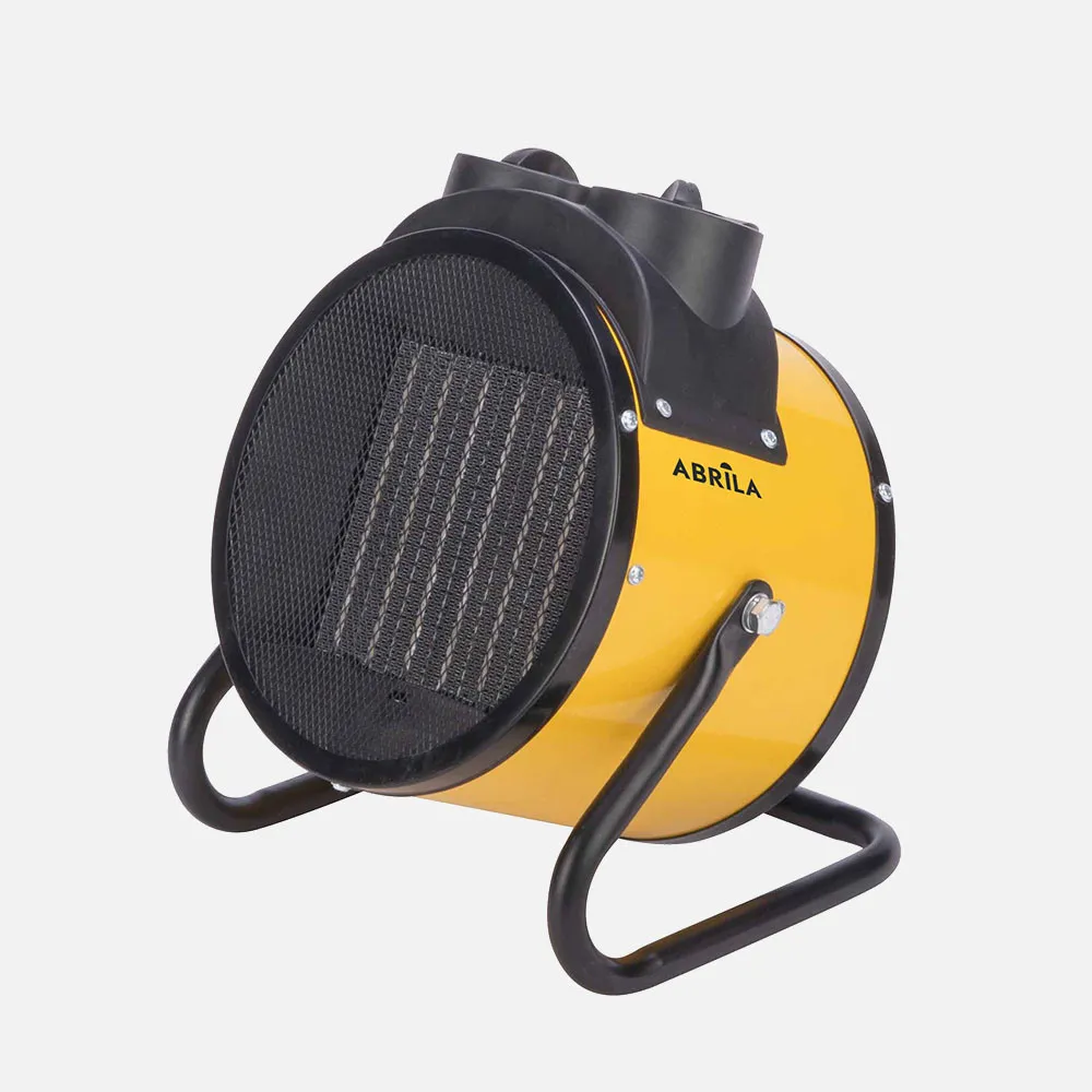 Termoventilador Ceramico Industrial Dover 3000w Amarillo 3pot Termostato Reg.seg.asa 29,5x25x20,5 Cm