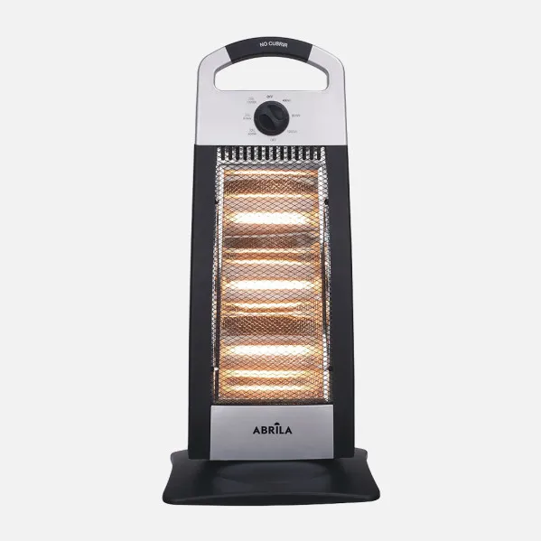Heater Electric Charo 1200w  Black/silver 3pot Oscillating 3elem,carry handle And Tip-over protection 62x28x24cm