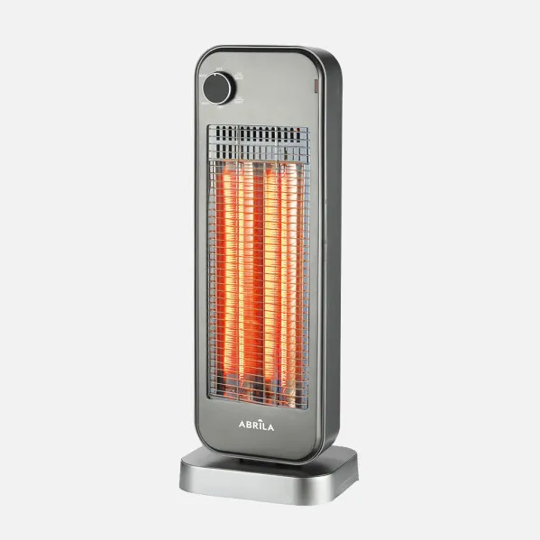 Heater Electric Carbon Clayton 900w Silver/black 2pot 2elem. Tip-over protection,oscillating 68,5x25x20cm