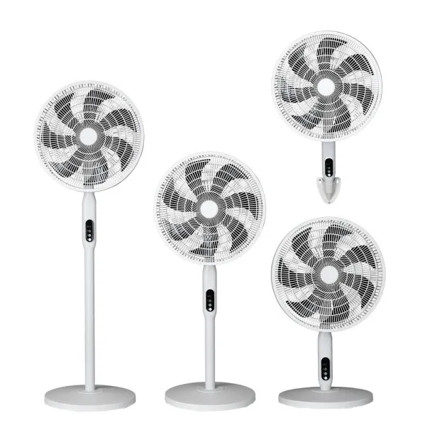 Fan Foot 3x1 Mixin White 3vel 60w 7asp 45d  Fixed/rotatory Suelo/wall/table lamp Regx45x45cm