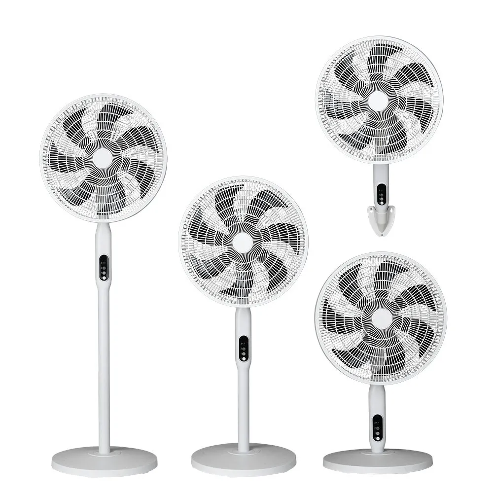 256341001 - Ventilador Pie 3x1 Mixin Blanco 3vel 60w 7asp 45d  Fijo/rotatorio Suelo/pared/sobremesa Regx45x45cm